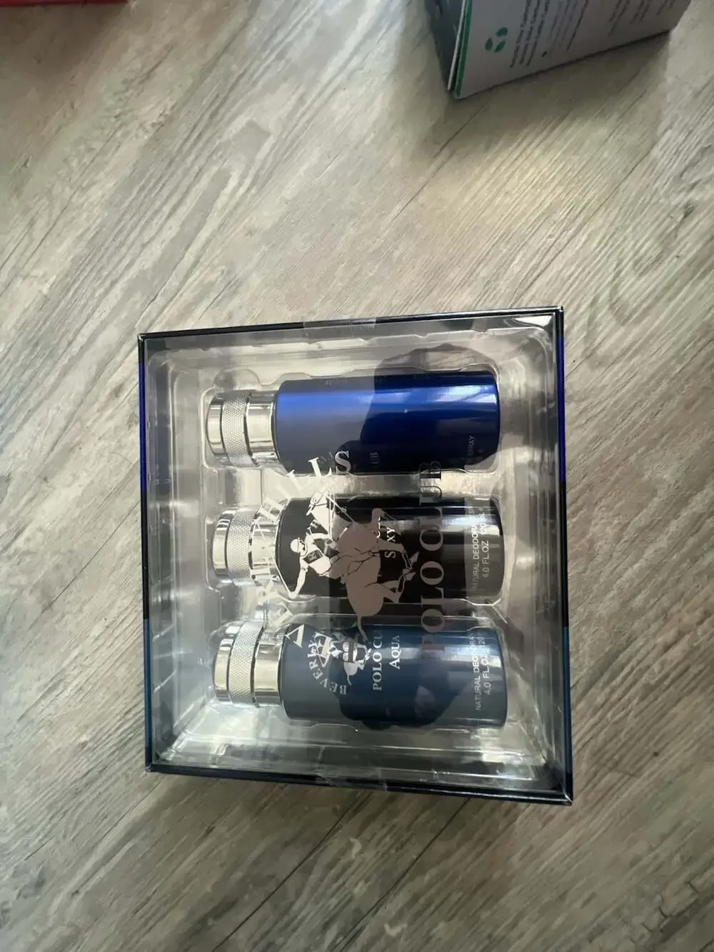 Beverly Hills Polo Club 3-Piece Deodorant Spray Gift Set (Blue, Sexy, Aqua)